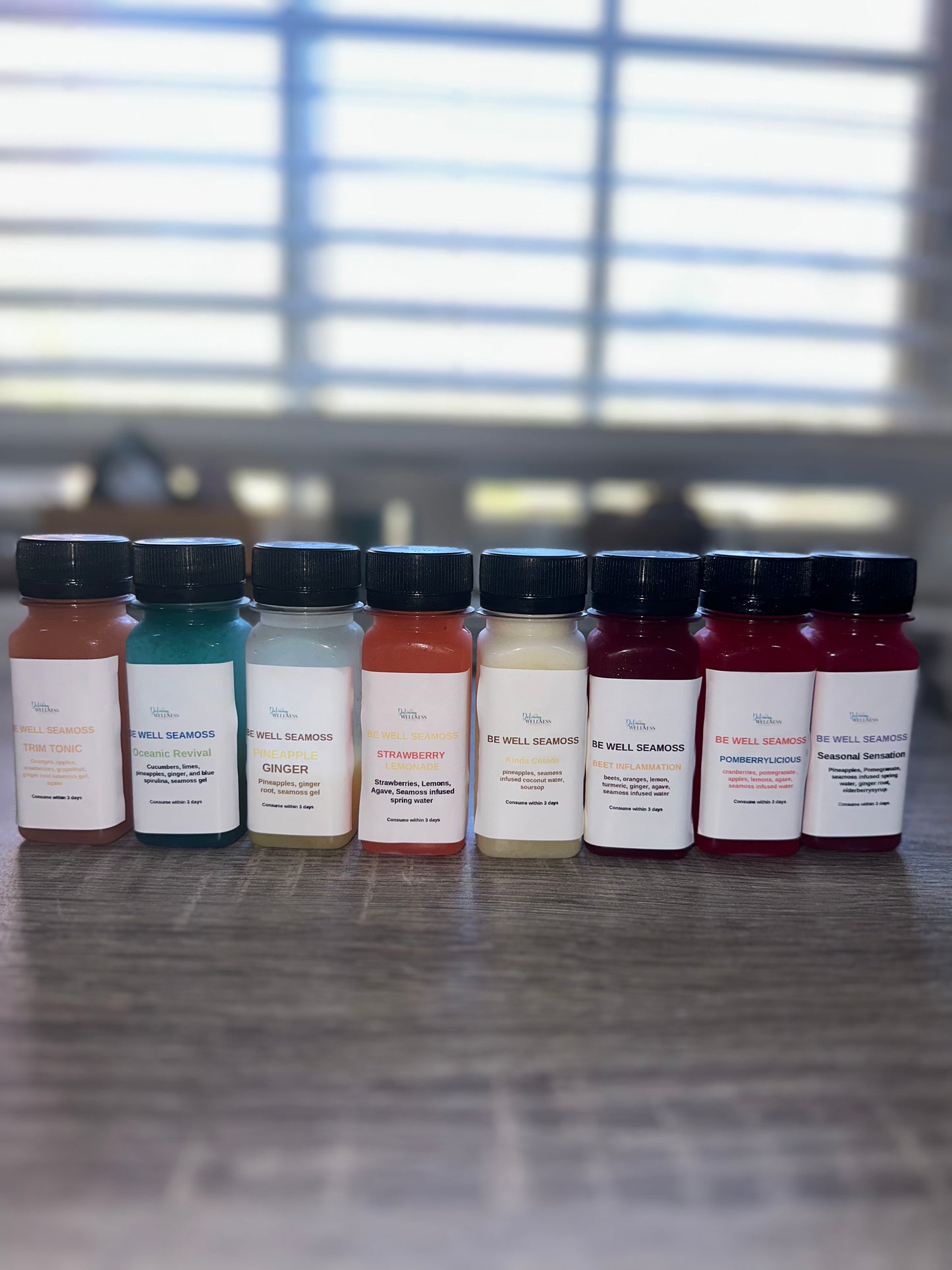 Seamoss Infused Cold Press Juice Sampler Variety Pack