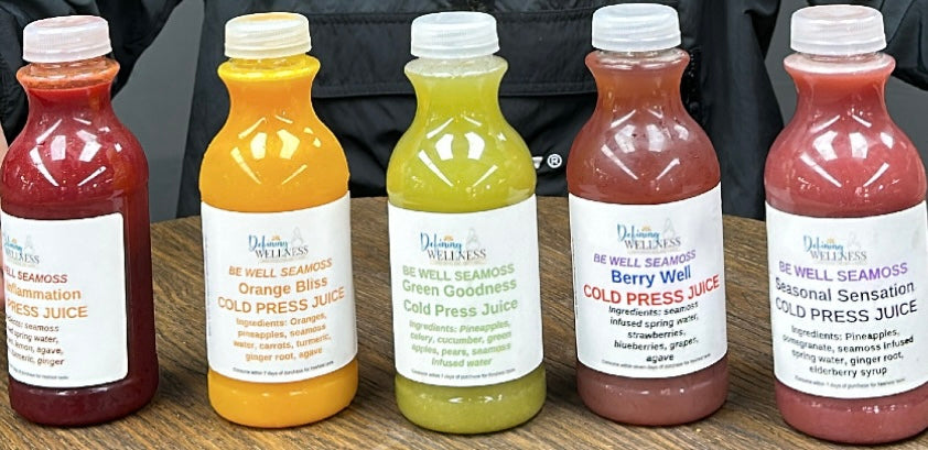 Seamoss infused juices